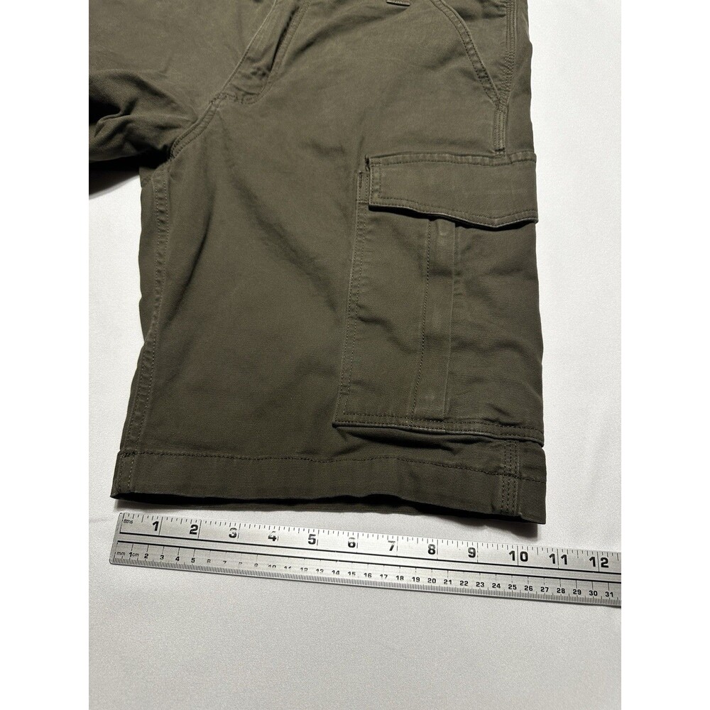 Carhartt Relaxed Fit Cargo Shorts 10" Inseam Green Men’s 34 Workwear 103542 217 - Picture 9 of 12